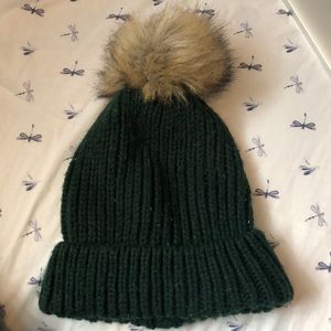 Green beanie